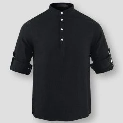 King Billion Official Store Sky Madrid Charleroi Linen Shirt Men's Apparels