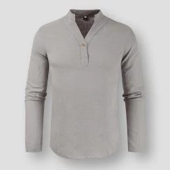 VEAKER Apparel Outlets Store Men's Apparels Saint Morris Cagliari Linen Shirt