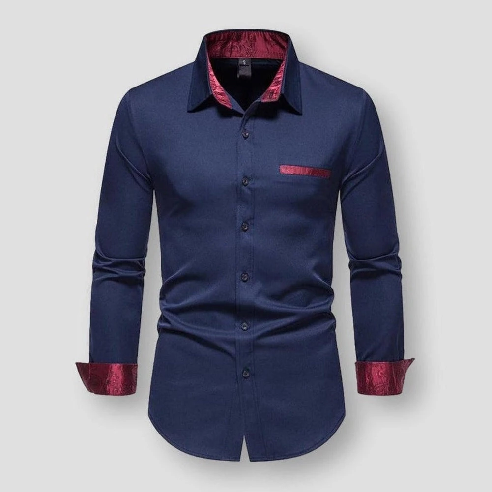 Mapleking Store North Royal Paisley Patchwork Shirt 4 Mapleking Store North Royal Paisley Patchwork Shirt