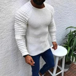 VEAKER Apparel Outlets Store Owen Wool Sweater Men's Apparels