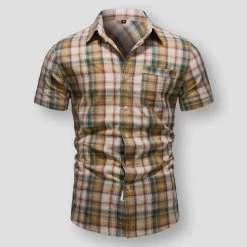 Bolubao 2 Store Men's Apparels Saint Morris Basel Plaid Shirt