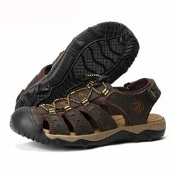 MIXIDELAI Store North Royal Leather Trail Sandals Men's Apparels