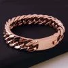 JXLEPE Store Stainless Steel Rose Gold Chain Bracelet Men's Apparels
