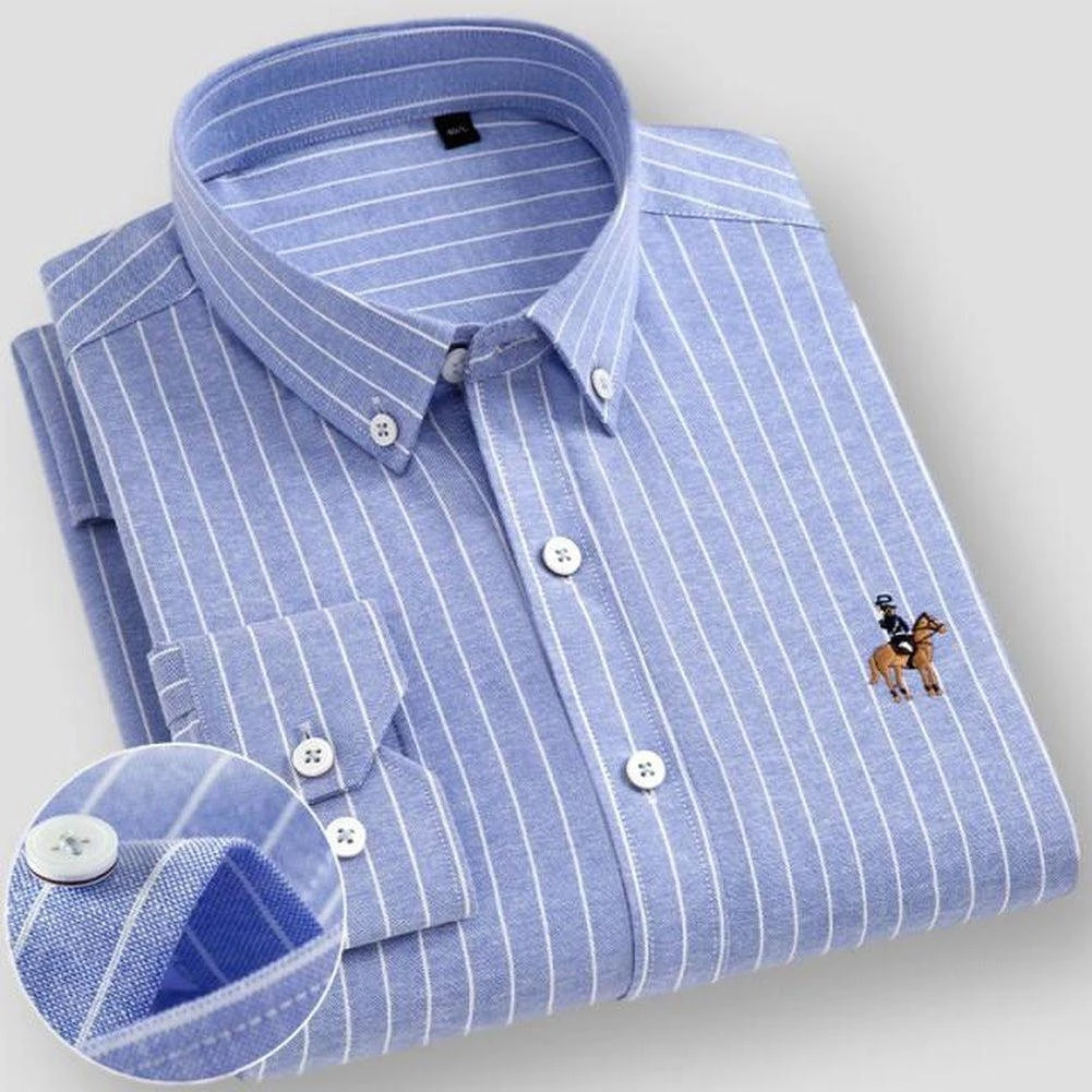 Sinwoyan Online Store Men's Apparels Sky Madrid Funchal Striped Shirt 4 Sinwoyan Online Store Men's Apparels Sky Madrid Funchal Striped Shirt