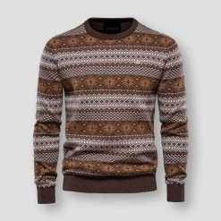 AIOPESON Official Store Saint Morris Graphic Knitted Pullover Men's Apparels