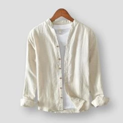 MOGELAISI Official Store Men's Apparels North Royal Redon Linen Shirt