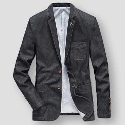 BeckyWalk Store North Royal Denim Pocket Blazer