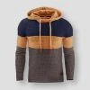 Men City Boutique Clothes Discount Store Sky Madrid Patchwork Contrast Hoodie Men's Apparels