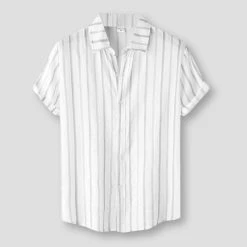 Bag's Generation Store North Royal Striped Cotton Shirt Men's Apparels 7 Bag's Generation Store North Royal Striped Cotton Shirt Men's Apparels