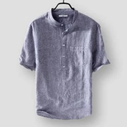 Cotton Linen Store Men's Apparels North Royal Havana Linen Shirt