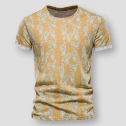 AIOPESON Official Store Saint Morris Pineapple Cotton Shirt Men's Apparels