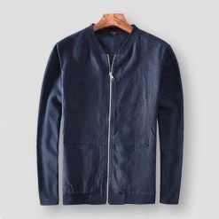 Pinecypress Official Store Men's Apparels North Royal Derrien Linen Jacket