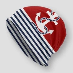 CHAMPRINT Tshirt Store Men's Apparels Sky Madrid Durby Anchor Beanie