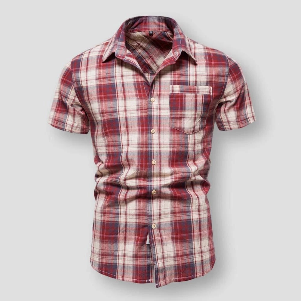 AIOPESON Official Store Men's Apparels North Royal Bouillon Plaid Shirt 4 AIOPESON Official Store Men's Apparels North Royal Bouillon Plaid Shirt