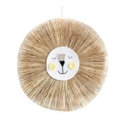 Our Globel Shipping Groceries Store Saint Morris Woven Lion Wall Hanging