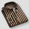 IWPENGBO Store Sky Madrid Bamboo Striped Shirt 1 IWPENGBO Store Sky Madrid Bamboo Striped Shirt