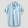 ELK 2 Store Men's Apparels Sky Madrid Herlen Striped Shirt