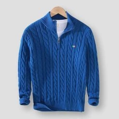 Shop4046010 Store North Royal Quarter Zip Knitted Pullover Men's Apparels