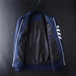 Acong Store North Royal Striped Pocket Jacket