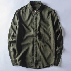 June30 Store Men's Apparels Sky Madrid Aruba Linen Long-Sleeve Shirt