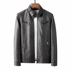 Youndbio Men Store Saint Morris Casual Leather Jacket