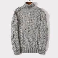 Fashion Flash Men's Apparels Saint Morris Velvet Turtleneck Pullover