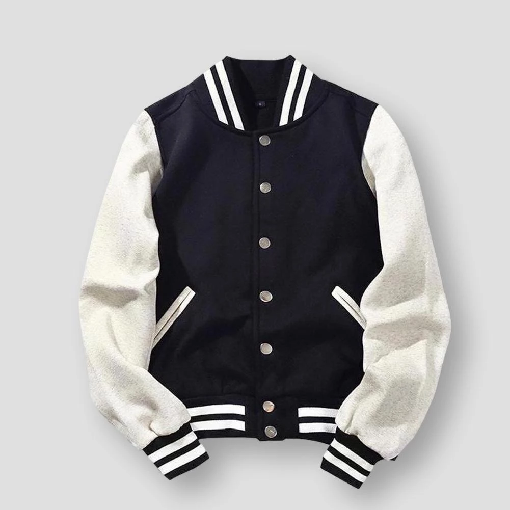 ZIIART Fahion Clothes Store Sky Madrid Baseball Striped Jacket Men's Apparels 7 ZIIART Fahion Clothes Store Sky Madrid Baseball Striped Jacket Men's Apparels