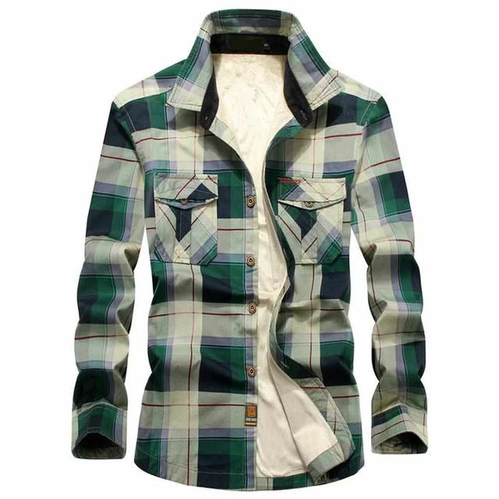 DOMBBFY Franchise Store Men's Apparels Talon Plaid Fleece Shirt 3 DOMBBFY Franchise Store Men's Apparels Talon Plaid Fleece Shirt