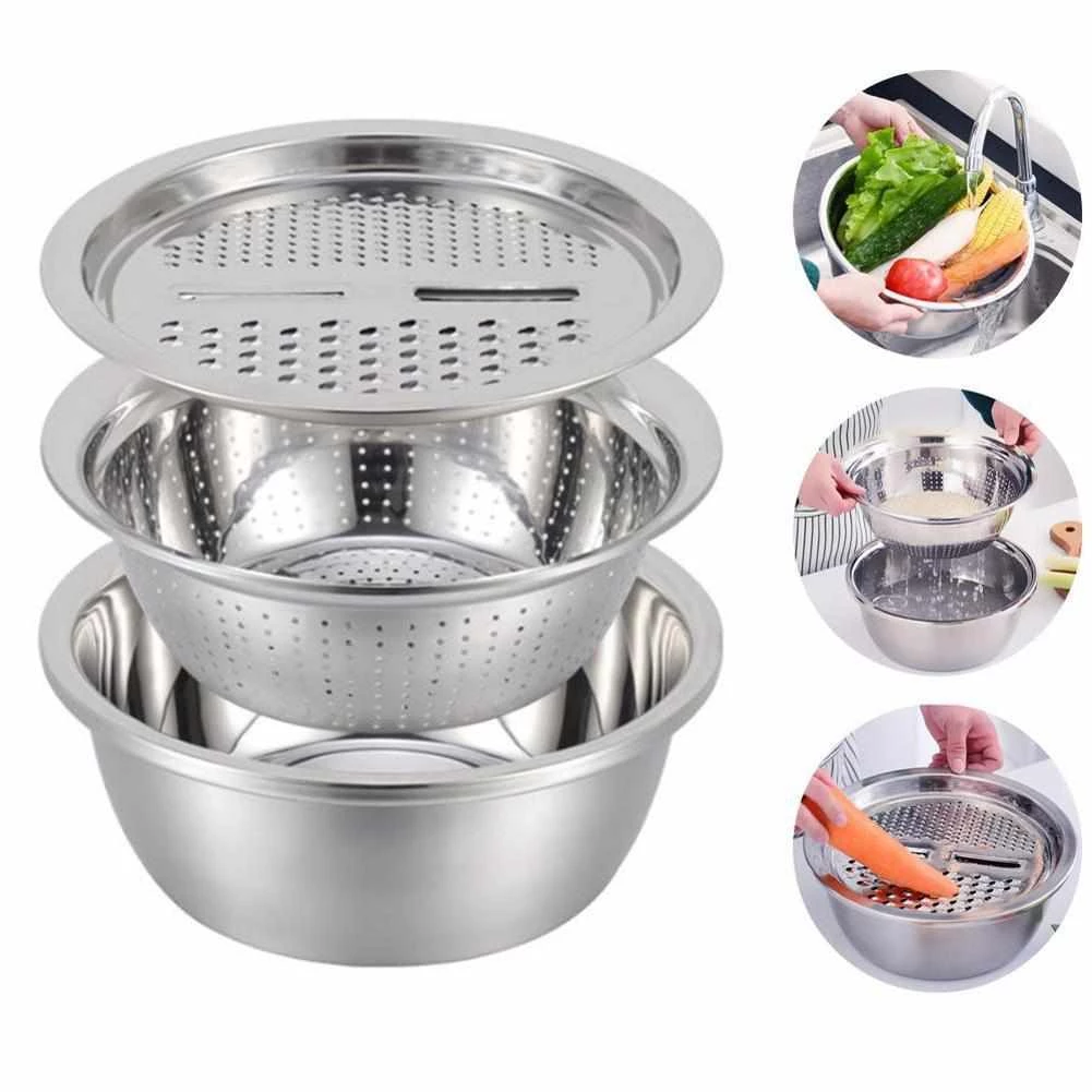 Jianyana Store Stainless Steel Multi Functional Set (3 Pieces) Home 3 Jianyana Store Stainless Steel Multi Functional Set (3 Pieces) Home