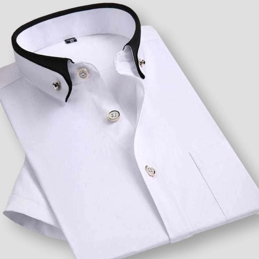 High Quality Items Store Sky Madrid Dual Tone Short Sleeve Shirt Men's Apparels 4 High Quality Items Store Sky Madrid Dual Tone Short Sleeve Shirt Men's Apparels