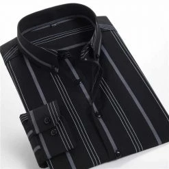 MEN SLS Store Saint Morris Button-Down Striped Dress Shirt Men's Apparels 9 MEN SLS Store Saint Morris Button-Down Striped Dress Shirt Men's Apparels