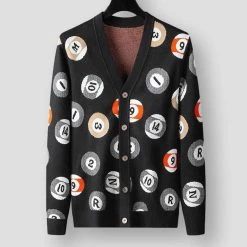 DYXUE Official Store North Royal Billiard Wool Cardigan 5 DYXUE Official Store North Royal Billiard Wool Cardigan