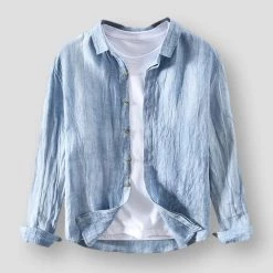 Pinecypress Official Store Men's Apparels North Royal Laughlin Linen Shirt