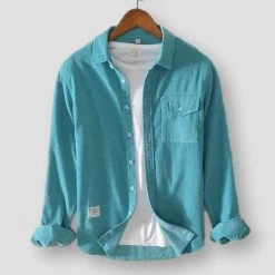 MOGELAISI Official Store Men's Apparels Saint Morris Flannel Pocket Shirt