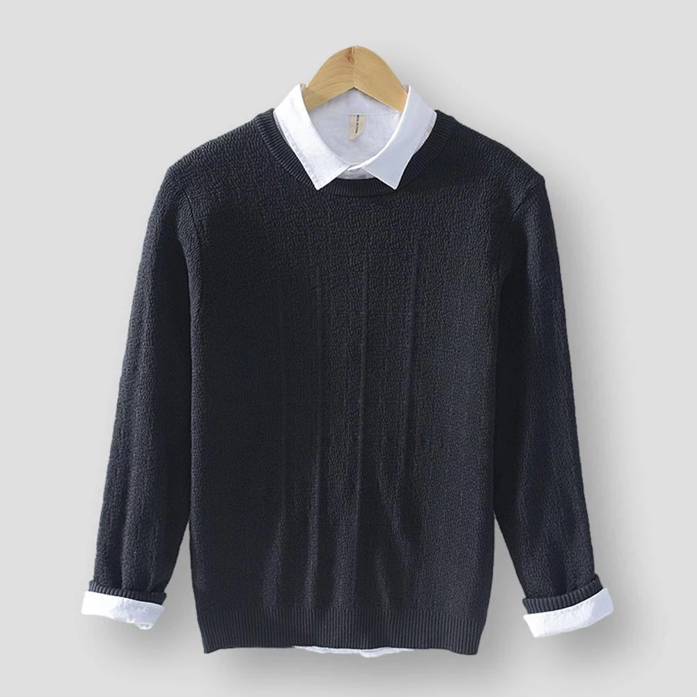 Cotton Linen Store Men's Tops Sky Madrid Liege Knitted Sweater 5 Cotton Linen Store Men's Tops Sky Madrid Liege Knitted Sweater