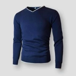 MuLS Official Store North Royal Knitted Slim Pullover Men's Apparels