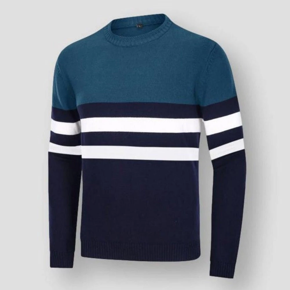 TACVASEN Official Store North Royal Striped Knitted Sweater 6 TACVASEN Official Store North Royal Striped Knitted Sweater