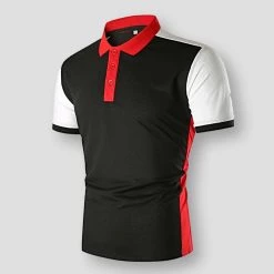 I Sexy Party Store Men's Apparels Saint Morris Weston Patchwork Polo Shirt