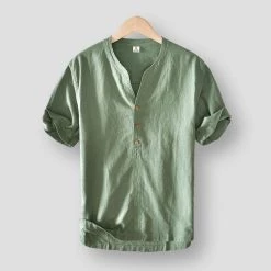 M Cotton Linen Store Saint Morris Bearsden Linen Shirt Men's Apparels