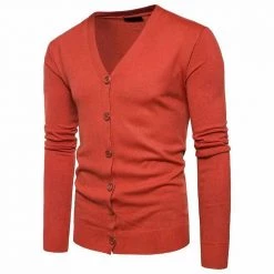 SUSONG XULING Store North Royal V-Neck Button-Up Cardigan