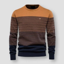 AIOPESON Official Store Saint Morris Striped Knitted Pullover Men's Apparels