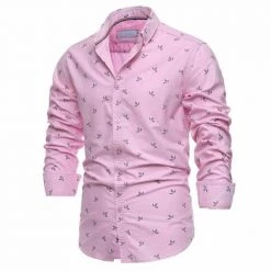 AIOPESON MEN'S Store Men's Apparels Sky Madrid Oxford Long-Sleeve Shirt