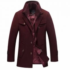 Linstone Clothes Store Men's Apparels Pierre Pea Coat 11 Linstone Clothes Store Men's Apparels Pierre Pea Coat