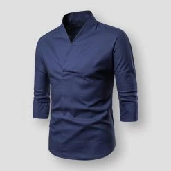 FAVOCENT Men's Wardrobe Store Men's Apparels Sky Madrid Dilion Linen Shirt