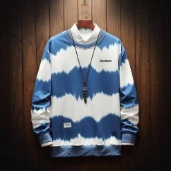 Moringcute Store Men's Apparels Sky Madrid Tie-Dye Oversized Sweater