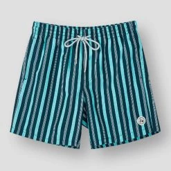 SURFCUZ Official Store Men's Apparels Saint Morris Striped Swim Trunks