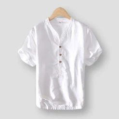 M Cotton Linen Store Saint Morris Bearsden Linen Shirt Men's Apparels