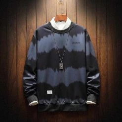 Moringcute Store Men's Apparels Sky Madrid Tie-Dye Oversized Sweater