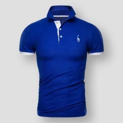 AIOPESON Official Store Sky Madrid Giraffe Polo Shirt Men's Apparels
