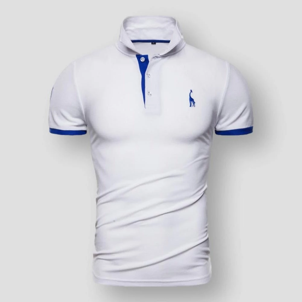 AIOPESON Official Store Sky Madrid Giraffe Polo Shirt Men's Apparels